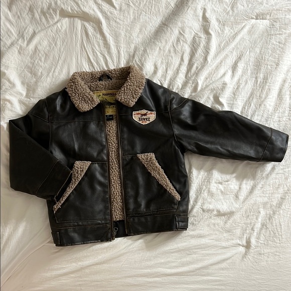 Hawke & Co Other - Hawke & Co Black Leather Jacket with Faux Fur